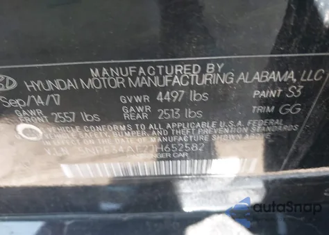 2018 Hyundai Sonata Sel z USA, uszkodzony, nr VIN 5NPE34AF2JH652582